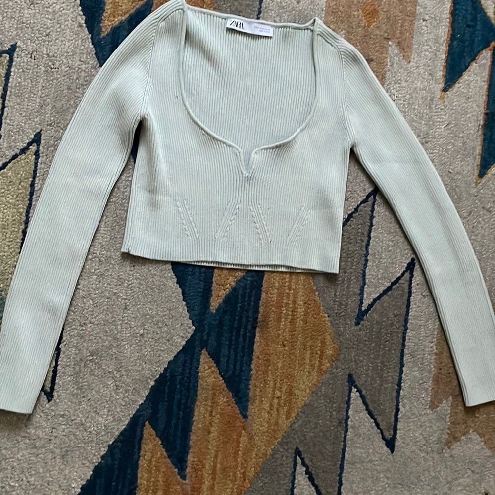 Zara Long Sleeve Crop